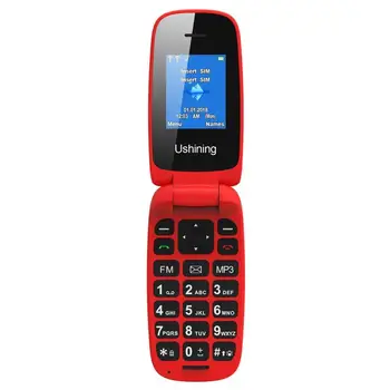 Uniwa X28 2グラムgsmフリップ電話2.8インチクラムシェル1200mah携帯電話携帯電話デュアルsimカードビッグフォントビッグボタン高齢者のための