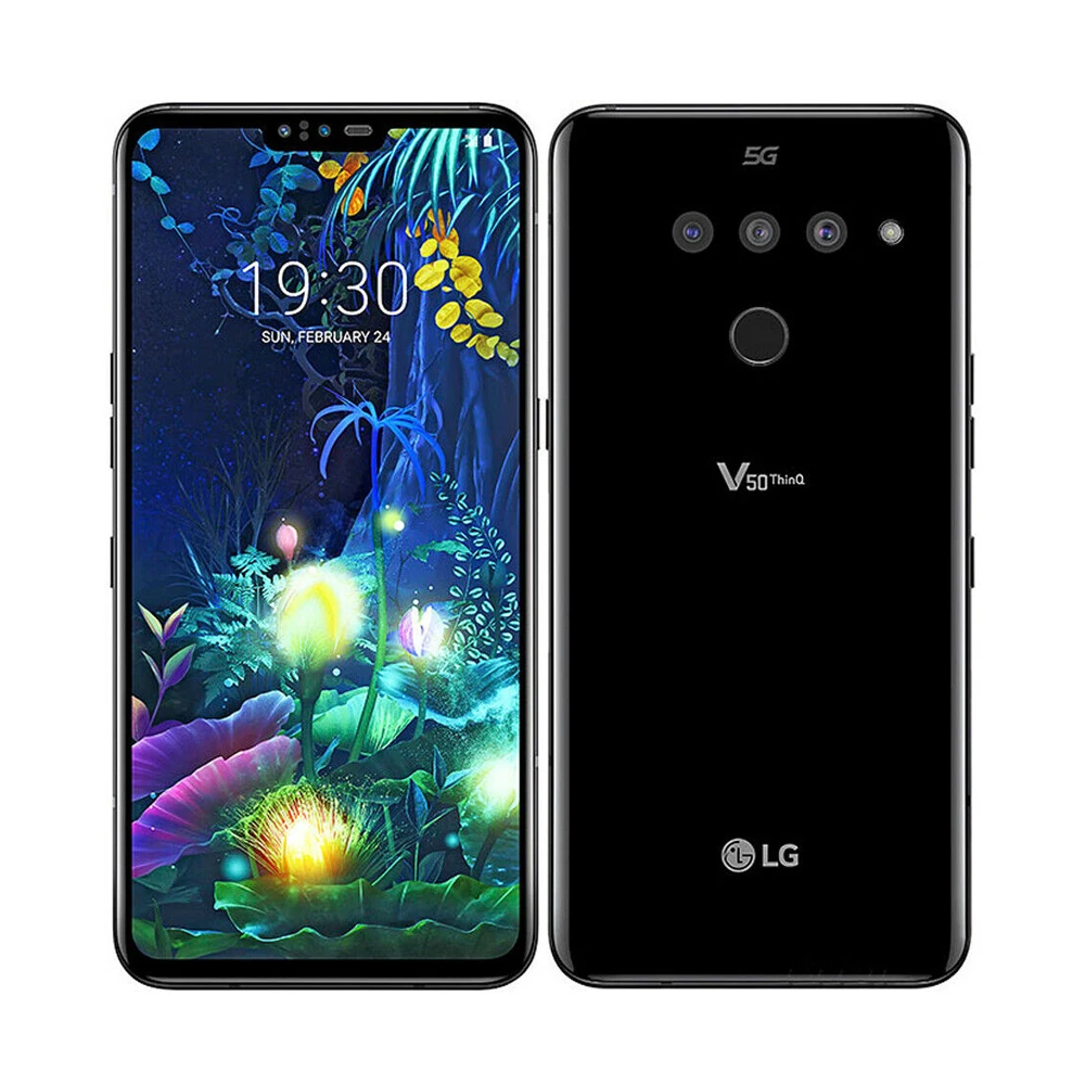 Lg V50 Thinq Original V500n 6.4 Inches 6gb Ram 128gb Rom 16mp Triple Rear Camera Lte Single Sim Fingerprint Unlocked Cellphone - Mobile Phones - AliExpress