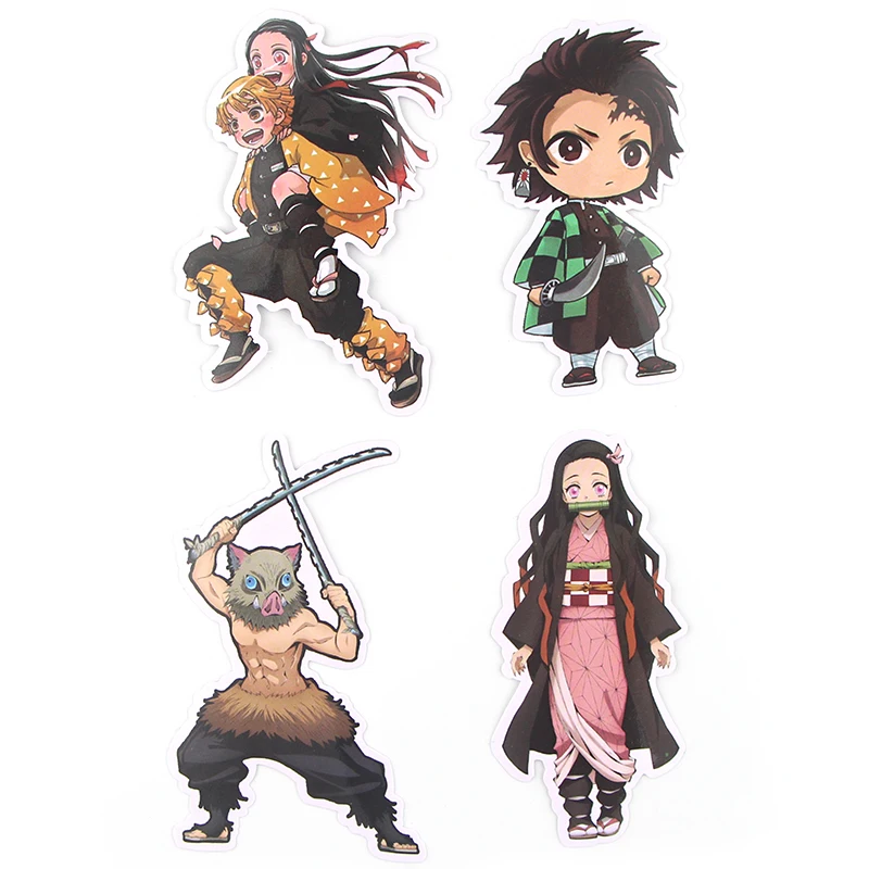 CA643 17 шт./компл. демон убийца: Kimetsu без Yaiba наклейки для ноутбука скейтборд Чемодан укладки наклейки-граффити Водонепроницаемый наклейки