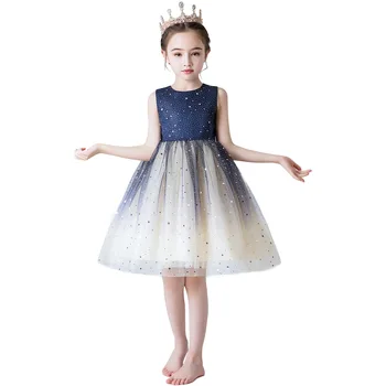 

High-end Kids Dresses For Girls Elegant Princess Dress Children Tulle Evening Party Dress Flower Girl Wedding Ball Gown vestido