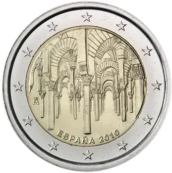 

Spain 2010 World Heritage Site Cordoba Cathedral 2 Euro New Original Coin Unc Genuine Euro Coins