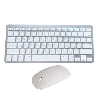 

2.4G Wireless Ultra Thin Full Size Silent Keyboard Mouse Set for Notebook Laptop Desktop PC
