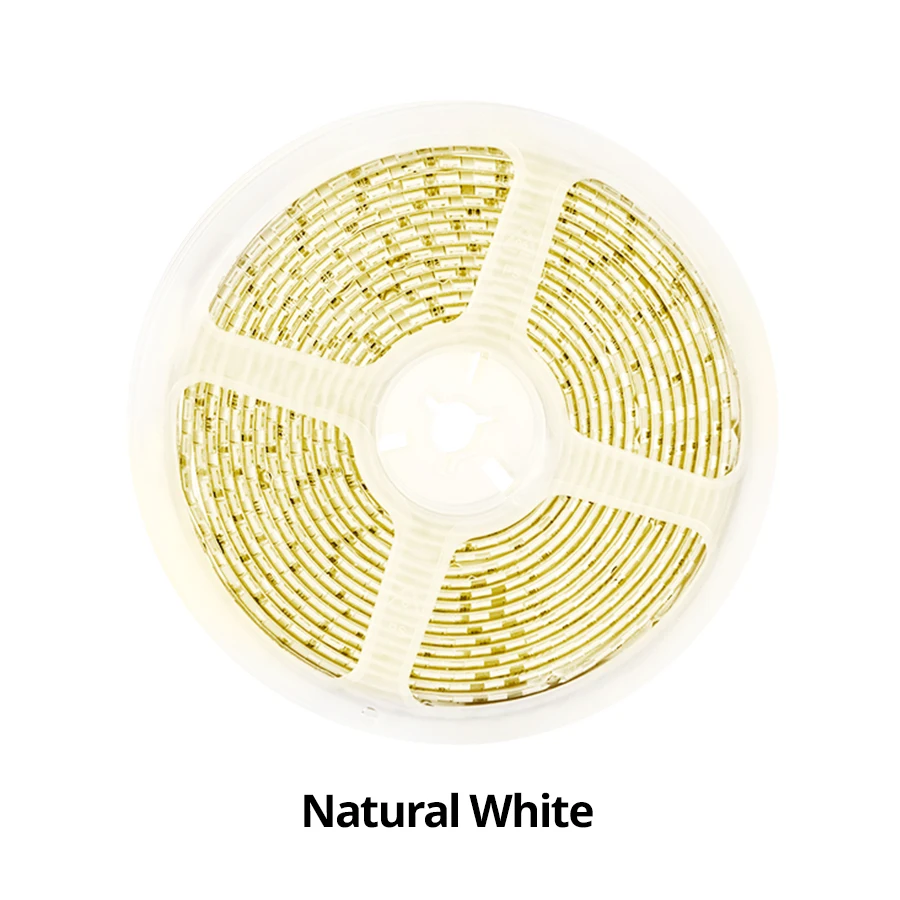 Nature White Светодиодный светильник, диодный светодиодный светильник, лента с подсветкой, 12 В, 5 м, 600 светодиодный, 5054, IP68, водонепроницаемый, белый, теплый, белый, красочный, домашний декор, светильник ing - Цвет: Nature White