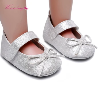 

New Sweetly Sidebow style Baby Girls shoes soft PU leather Mary Jane Ballet Dress Shoes infant Toddler Moccasins red sole shoes