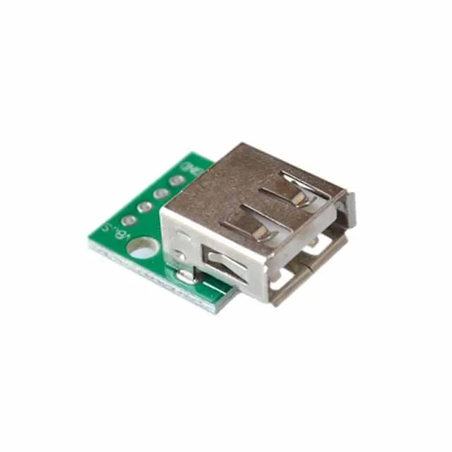 Переходник с розеткой USB 2 0 для DIP 4p прямым штекером | Электронные компоненты и