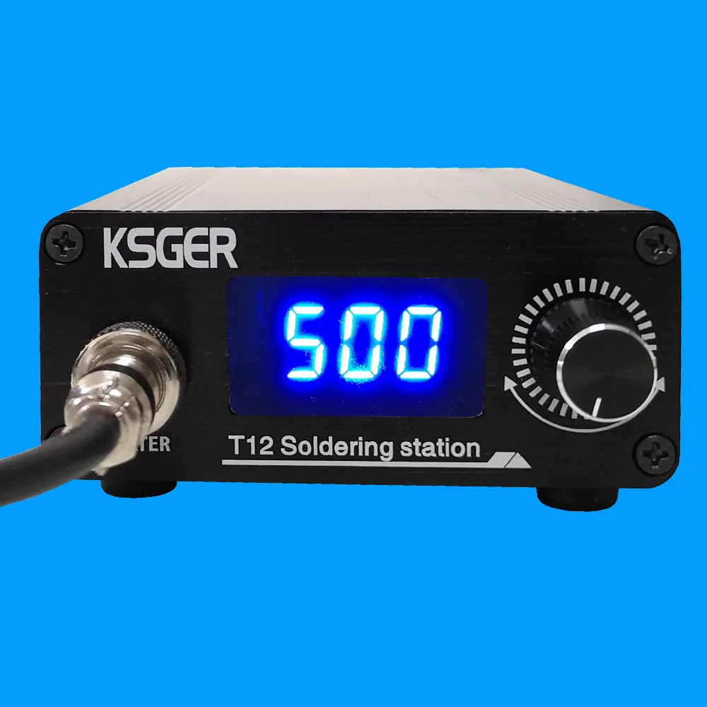 KSGER T12 паяльная станция STM32 цифровой контроллер алюминиевый сплав чехол 907 ручка