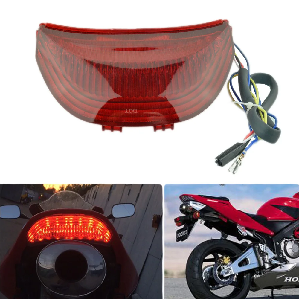 

For Honda CBR 600RR 03-06 CBR1000RR CBR 1000 RR 2004 2005 2006 2007 Rear Tail Light Brake Turn Signals Integrated LED Light