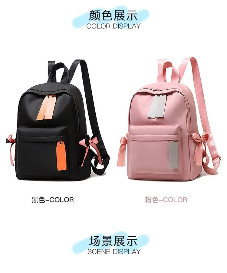 New Style Ribbon Silk Scarves Hot Selling WOMEN'S Bag School Bag Manufacturers Wholesale Processing Customizable Foreign Trade E