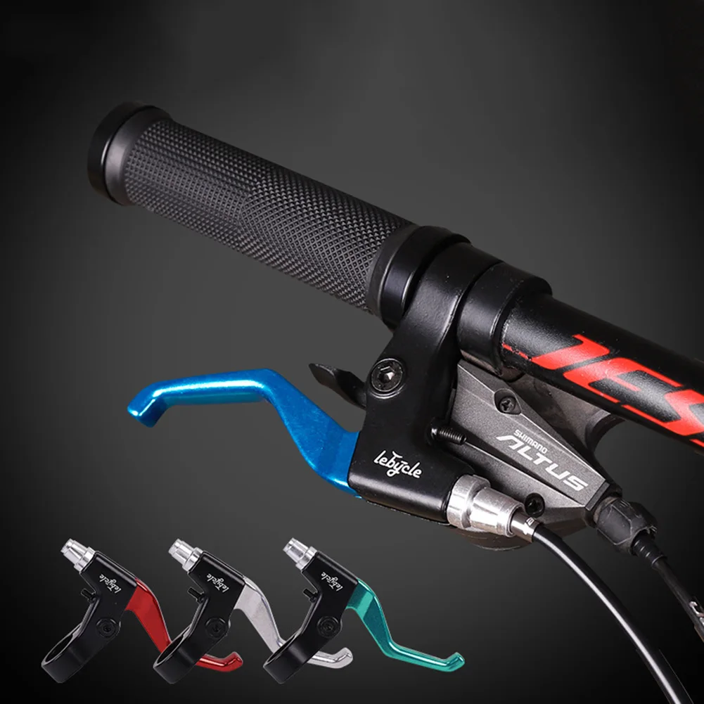 Manillar de bicicleta de montaña, 1 par, aleación de aluminio, barra de mano, palanca de freno de 22,2mm, diseño ergonómico, barra de mano de freno en 5 colores ► Foto 1/6