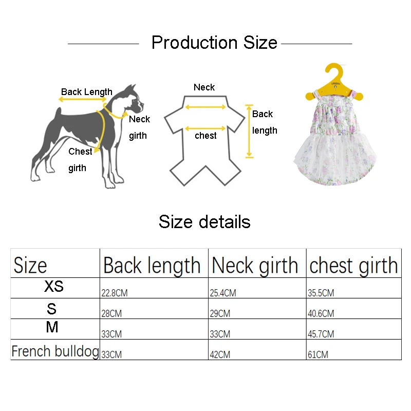 dog dress size