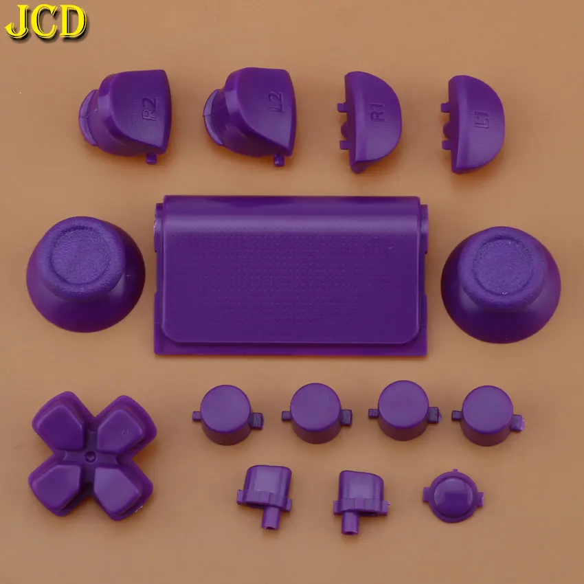 1 комплект, полный набор кнопок для playstation Dualshock 4 PS4 2,0 контроллер Джойстик R2 L2 R1 L1 триггерные кнопки игровые аксессуары - Цвет: J Purple