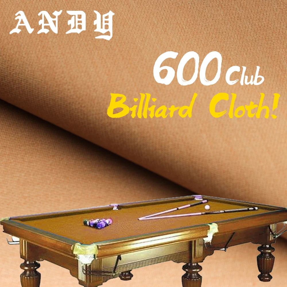 ANDY 600 Ткань для бильярдного стола 70% шерсти 30% нейлон 3 цвета Профессиональная