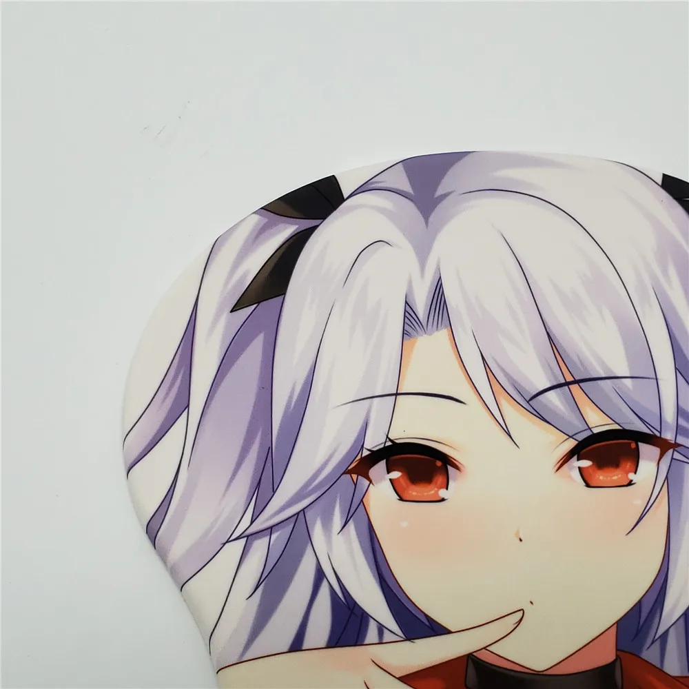 Azur Lane Eugen аниме 3D Мышь зарядного устройства с гелем запястьем Поддержка|Коврики