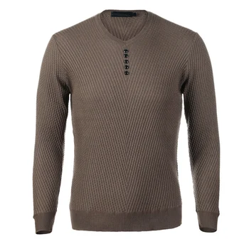 

Sweater Men Casual V-Neck Pullover Men Autumn Slim Fit Long Sleeve Shirt Mens Sweaters Knitted Cashmere Wool Pull Homme