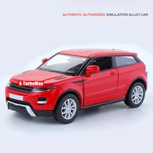 1:36 Масштаб колеса роскошный suv литая модель автомобиля land range Evoque