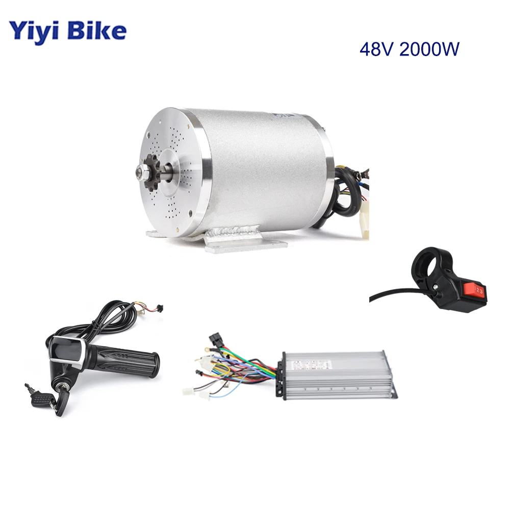 Motor Kit1 With Foot Electric Motor for Bicycle 48V 2000W DC Motor,Scooter Brushless Motor Electric Bike Conversion Kit With Controller Bike Parts - Цвет: Motor Kit1 With Foot