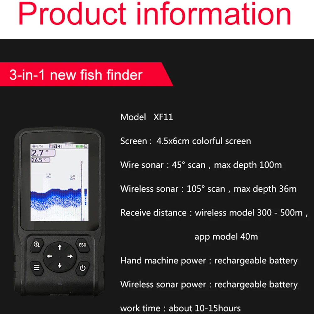 Камера для подводного плавания многоразовые приспособления для лука HD Fishfinder переносной кабель Электрический перезаряжаемый Видимый