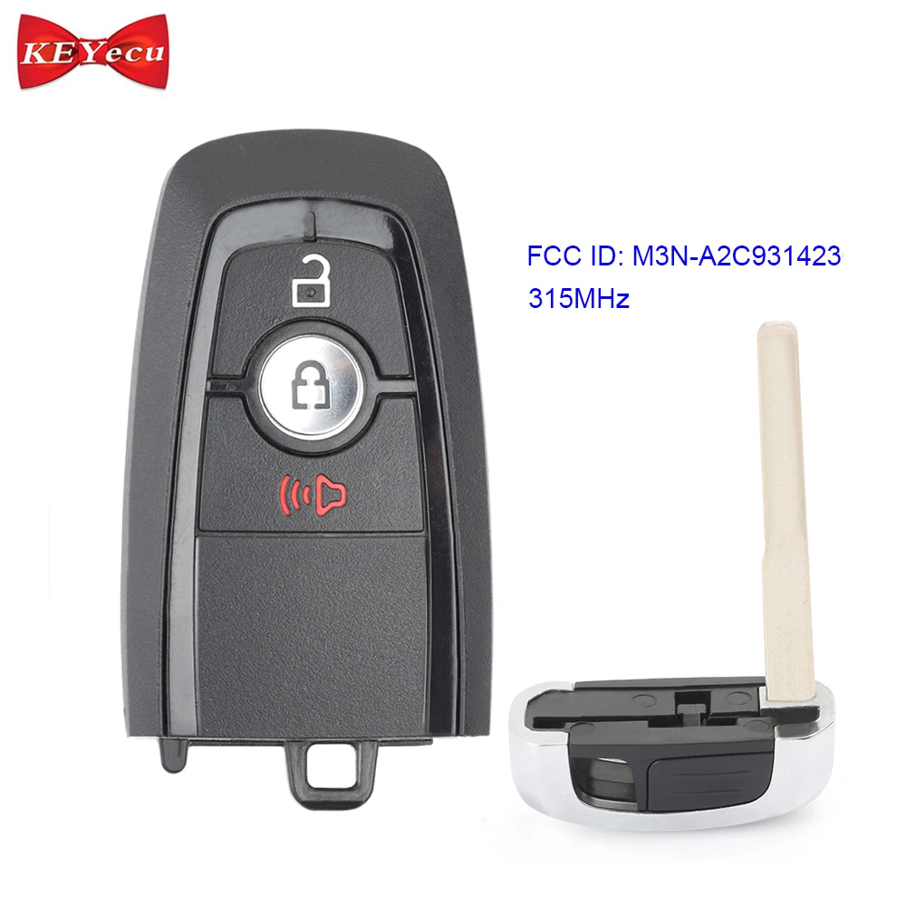 KEYECU OEM / Aftermarket для Ford Edge Ecosport Explorer F 150 F250 F350 Fusion дистанционный смарт ключ брелок 315MHz