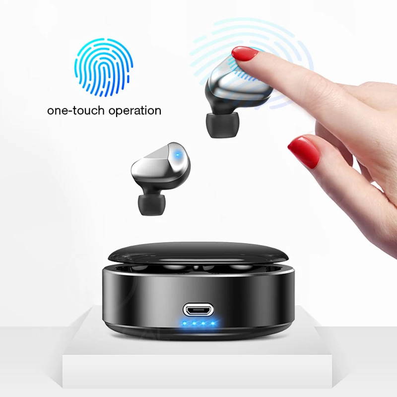 Tws беспроводные наушники Handsfree Bluetooth наушники 360 вращающиеся спортивные наушники игровая гарнитура для Iphone