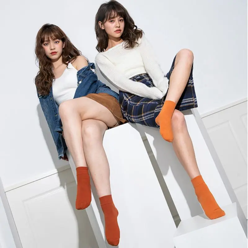 HENNY RUE носки, 4 пары/В Молодежном Стиль Для женщин Мульти Цвет Карамельный цвет чесаный хлопковые матросские носки, подарок