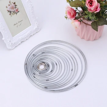 

22pcs/set Metal Hoop Dreamcatcher Ring Wall Hanging Macrame Craft Home DIY Decor H4GD