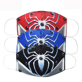 

Kids Adult Spider Mouth Mask Cute Unisex Cartoon Face Breathable Cotton Windproof Anti-Dust Anti Pollution Reusable Masks