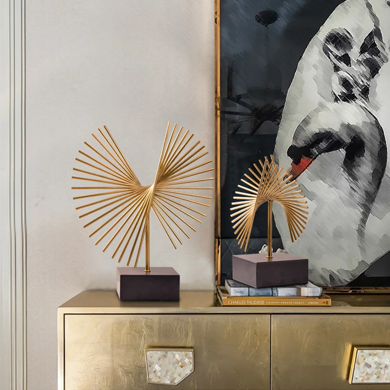 Strongwell Nordic Light Abstract Geometric Statue Metal Sculpture Modern Art Postmodern Home Decoration Accessories Gift Table Strongwell Nordic Light Abstract Geometric Statue Metal Sculpture Modern Art Postmodern Home Decoration Accessories Gift Table