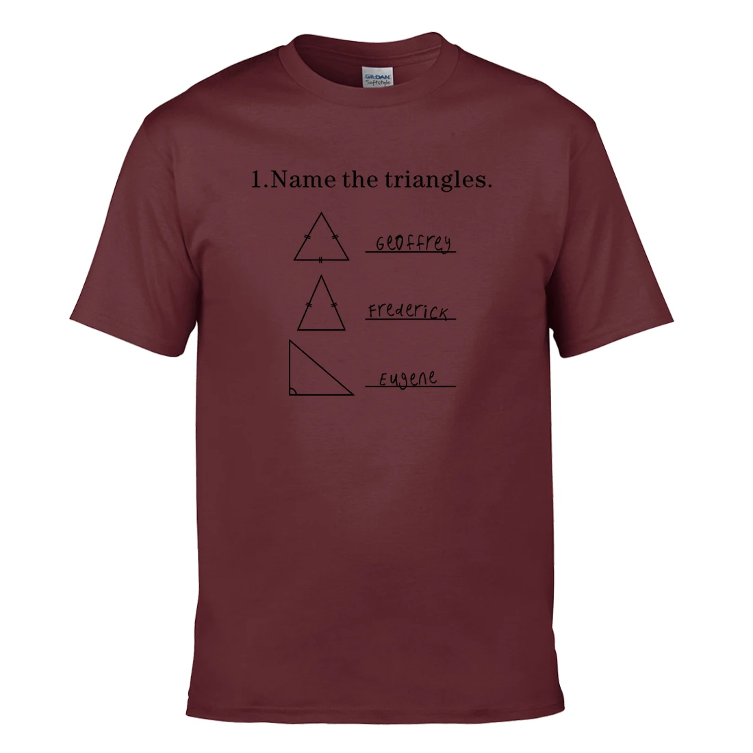 Наука рубашка способный преодолевать Броды для взрослых Name The Triangles