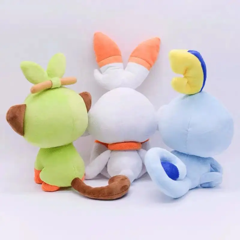 Новинка Sobble Scorbunny Grookey плюшевая Милая японская аниме игра игрушки эльф кукла подарок на день рождения для ребенка