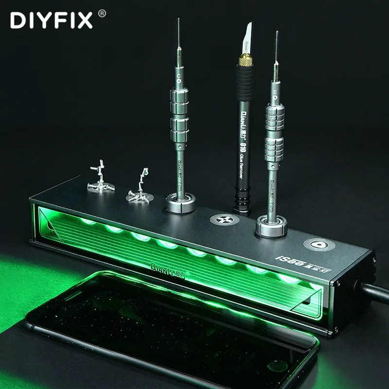 iSeeLCD Screen Repair Dust Detection Green Lamp Fingerprint Grease Scratch High Definition Checking Phone Tablet Green LED Light