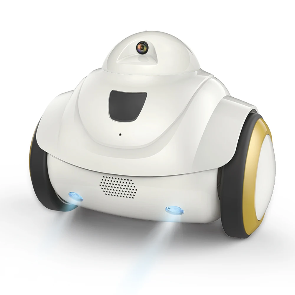 

R02 RC Robot with 720P Camera WiFi APP Control Camera Home Security Intelligent Interactive Robot for Kids Pets