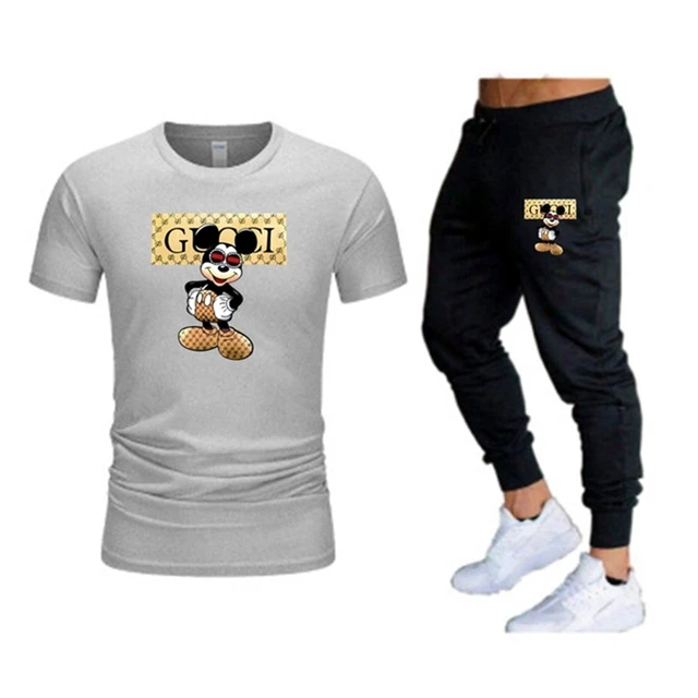 Summer men's brand sportswear trousers short-sleeved breathable T-shirt trousers casual wear men's basketball training suit 10