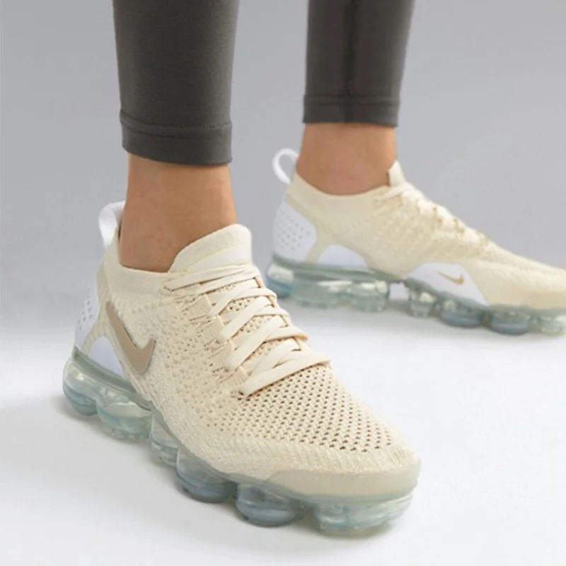 Оригинальные женские дизайнерские кроссовки NIKE Air Max Vapormax Flyknit, дышащие легкие кроссовки с амортизацией, 942843