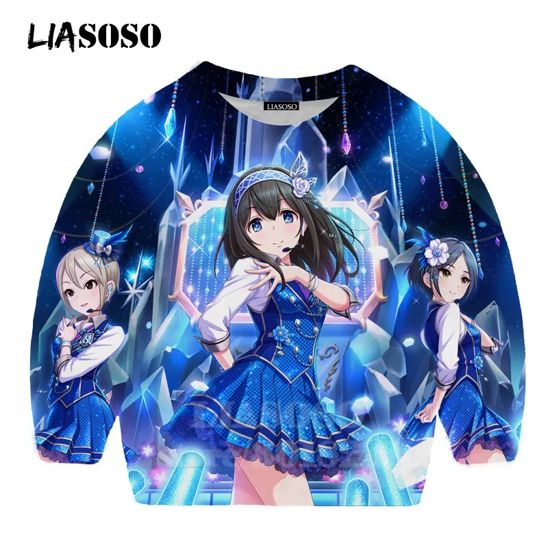 Детская толстовка Shimamura Uzuki с 3D-принтом «Idol Master», «Золушка», для девочек, с рисунком аниме Детская толстовка с капюшоном, топ для мальчиков и девочек, Детский свитер для подростков, B173
