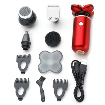 

5 In 1 Men Electric Shaver Grooming Kit 5-Headed Beard Razors Nose Hair Trimmer