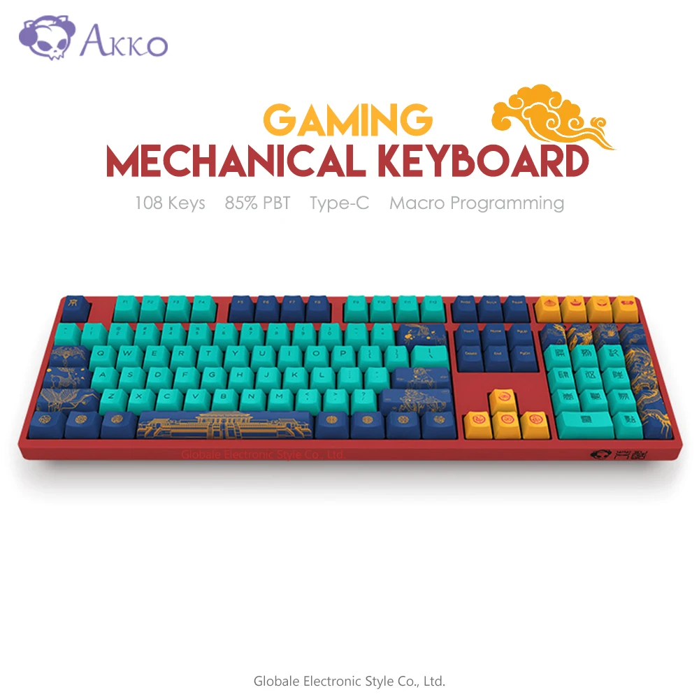 

Original Akko 3108 V2 Beijing Mechanical Gaming Keyboard 108 Key 85% PBT Keycap Type-C USB Wired Gamer NKRO