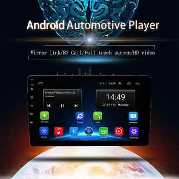 

1DIN Adjustable 10 Inch Car Stereo Radio Android 8.1 Contact Screen 1080P Quad-Core GPS Navigation Car Radio Player