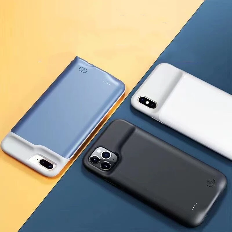 Чехол внешний силиконовый для iPhone 12 Pro Max 11 XS XR 8 7 6 10000 мАч | Мобильные телефоны и