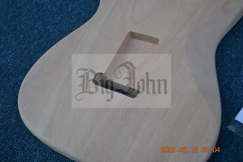 

one pcs mahogany wood ST body with flamed maple top electric guitar body