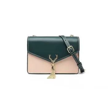 

New Fashion Design Brand Female Bag Personality Cool Trend Stitching Chain Handbag High Quality Mini Luxury Crossbody Bags