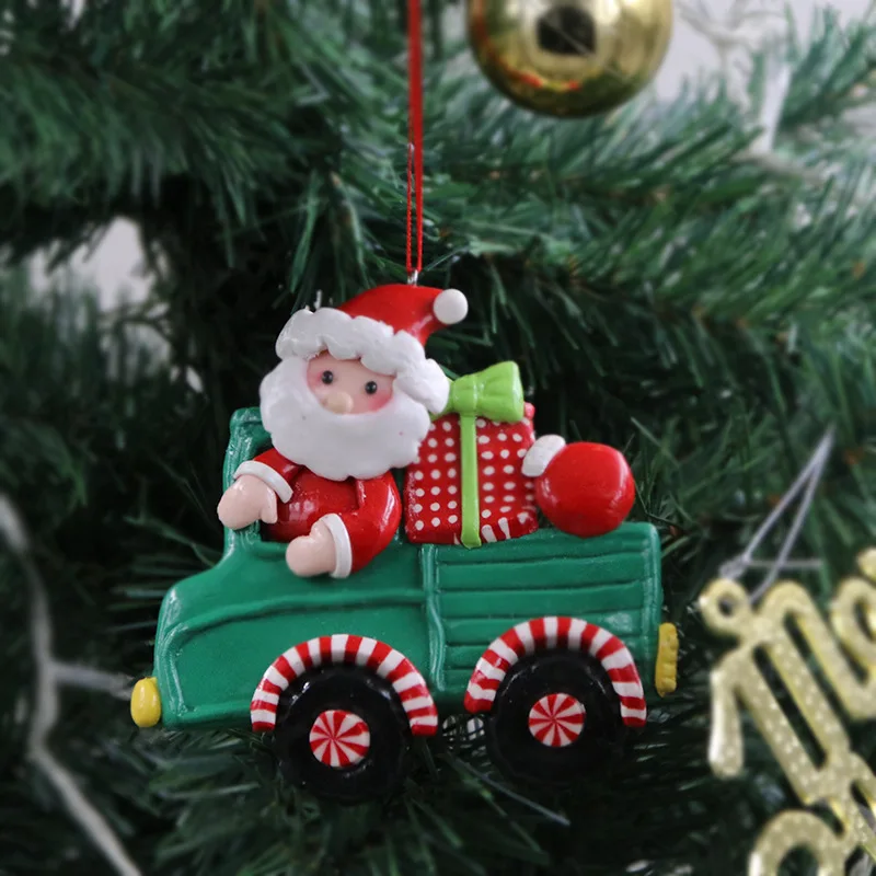 

Christmas Blast Soft Clay Christmas Pendant Creative Christmas Car Pendant Christmas Tree Decoration Pendant Home Decor 2022 New