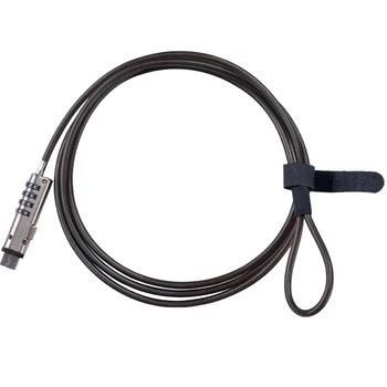 

Security Office Steel Protective 4 Digit Password Universal Notebook Professional Cable Anti Theft USB Port Keyless Laptop Lock