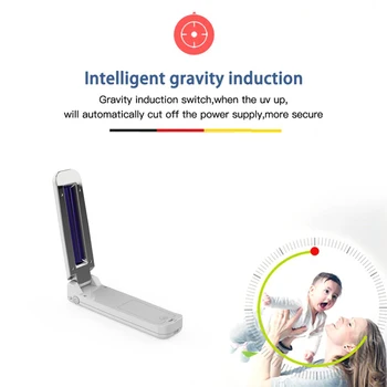 

Foldable UV Disinfection Lamp,Ultraviolet sanitizer Wand Light sterilizer portable Sterilizing Lamp uv germicidal sterilization