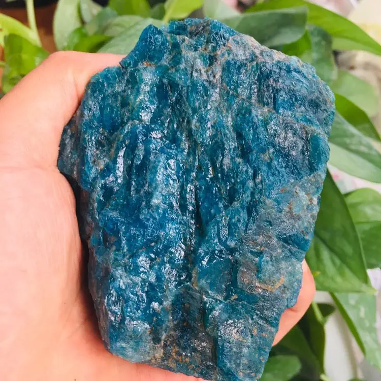 1 шт. натуральный сырой Голубой Апатит минеральный фильтр для очистки воды каменный образец