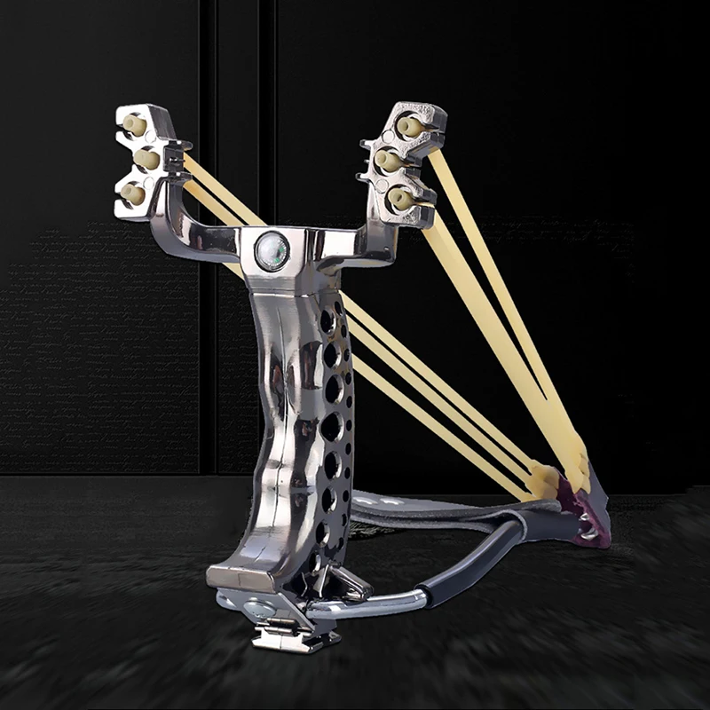 

NEW Hunting Slingshot With Wrist Support and Compass Decoration Catapult Professional Tactical Pocket Target Sling Shot Ball