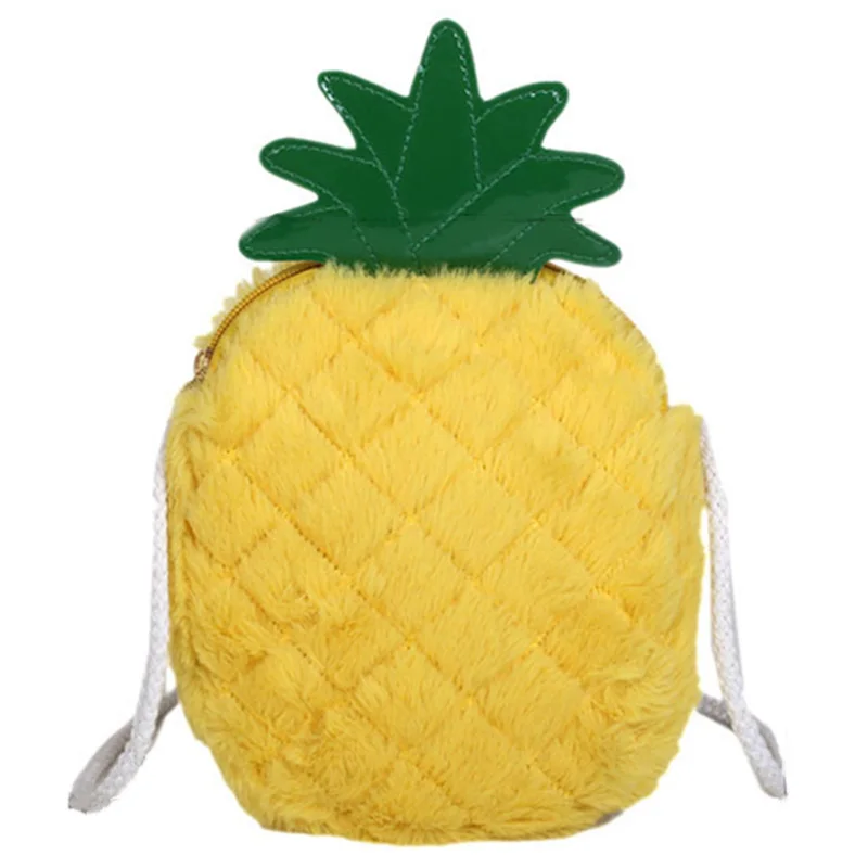 

Plush Pineapple Styling Clutch Bag Creative Mobile Phone Bag Storage Bag Purse