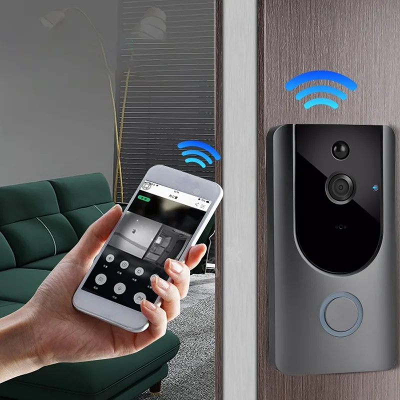 

HD 720P Smart WIFI Doorbell Wireless Intercom Door Bell With Camera Motion Detection Night Vishion Video Waterproof Doorbell
