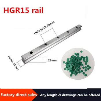 

2pc 100 -1500mm HGR15 Square Linear Guide Rail for HIWIN Slide Block Carriages HGH15CA HGW15CC CNC Router Engraving
