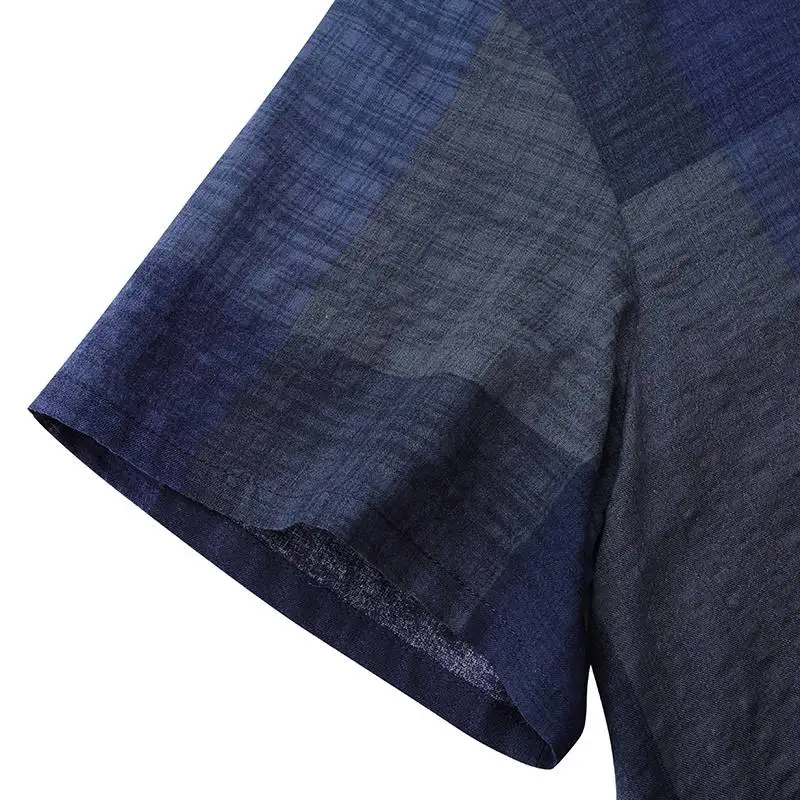 Women Short Sleeve Maxi Long Dress Summer Plaid Checked Sundress 2020 ZANZEA Robe Party Baggy Femme Plus Size Kaftan Vestidos