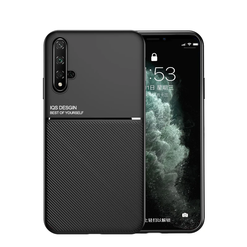 Силиконовый чехол для huawei Honor 20, противоударный бампер для huawei Honor 20 Pro 20s Nova 5 T, магнитный автомобильный держатель, чехол